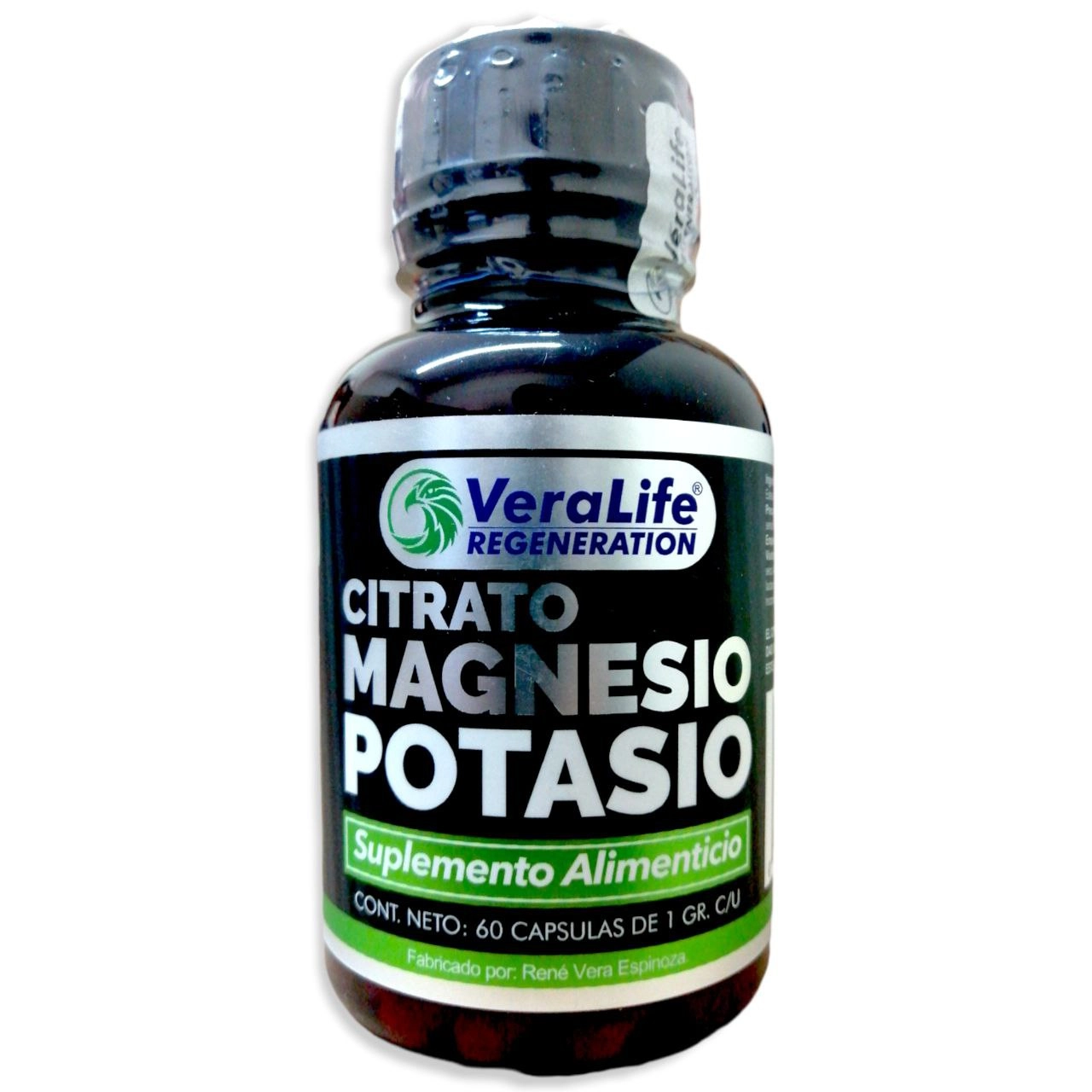 Citrato de magnesio y potasio 60 cápsulas, Foto 1 Figura Fácil