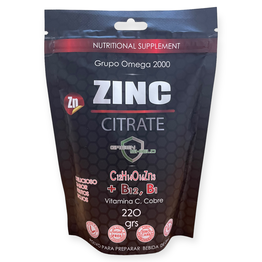 Citrato zinc sabor frutos rojos 220g, Foto 1 Figura Fácil