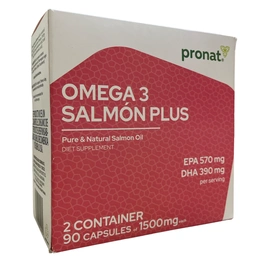 Omega 3 salmón plus dúo pack 90 cápsulas, Foto 1 Figura Fácil