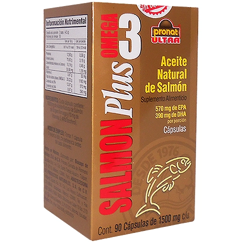 Salmón plus omega 3 con 90 cápsulas, Foto 1 Figura Fácil
